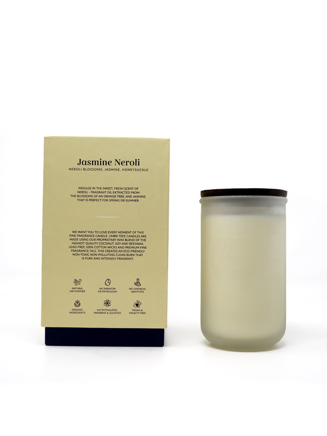Jasmine Neroli Organic Fine Fragrance Candle Large 350 gm