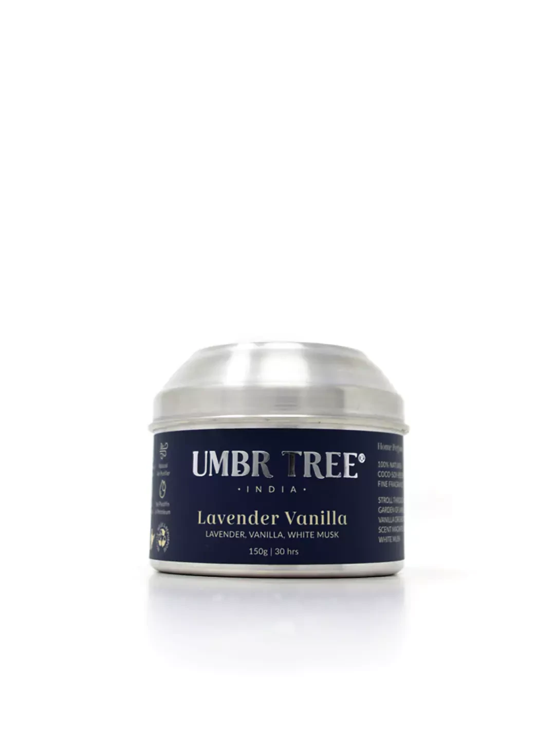 Lavender Vanilla Organic Fine Fragrance Candle 150 gm