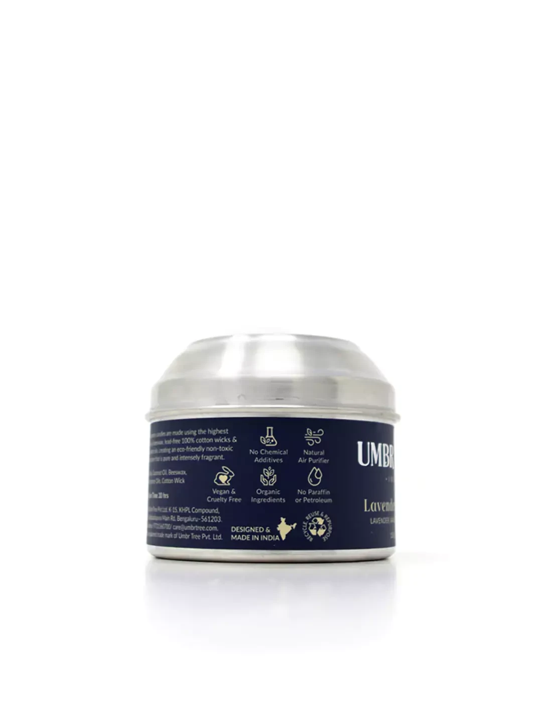Lavender Vanilla Organic Fine Fragrance Candle 150 gm
