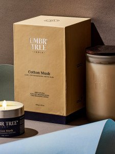 Cotton Musk Organic Fine Fragrance Candle Large 350 gm